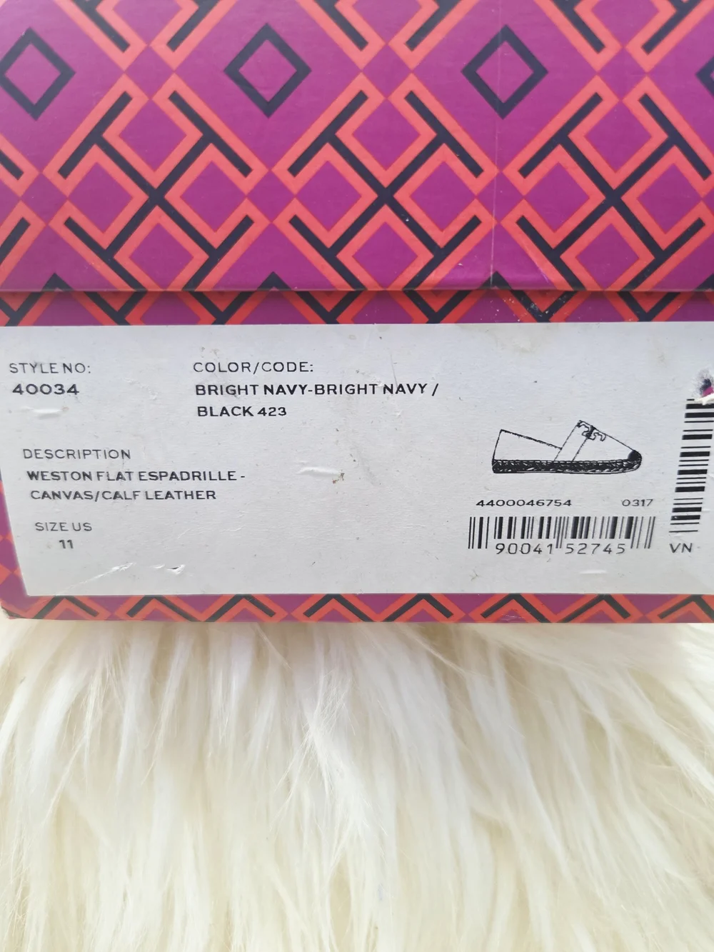 Tory Burch Navy Espadrilles with Red Embroidered Nautical Motifs